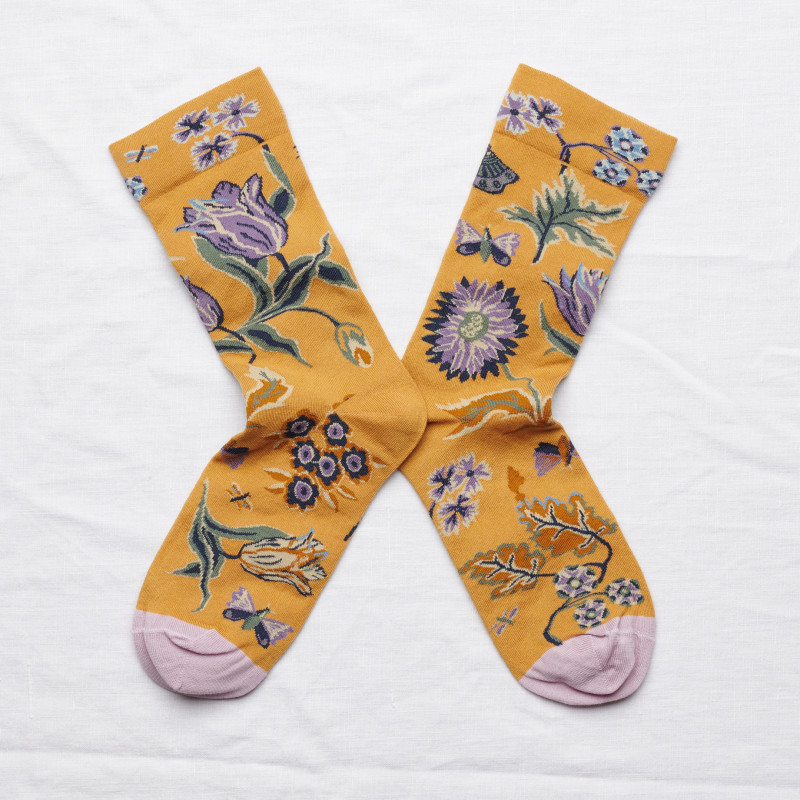 Kolorowe Skarpety Bonne Maison - Indienne Ocre Kolorowe Skarpety Bonne Maison - Indienne Ocre