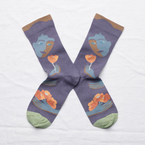 Kolorowe Skarpety Bonne Maison - Visage Nocturne