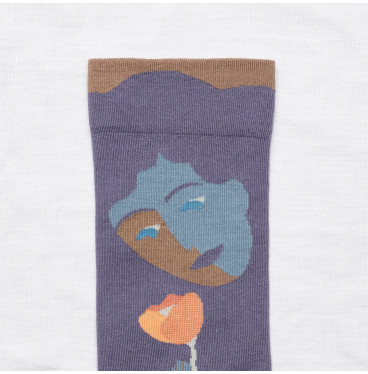 Kolorowe Skarpety Bonne Maison - Visage Nocturne