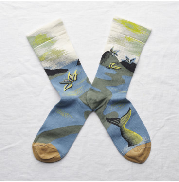 Kolorowe Skarpety Bonne Maison - Paysage Mousse