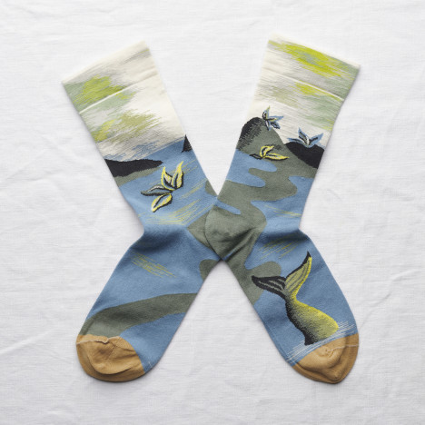 Kolorowe Skarpety Bonne Maison - Paysage Mousse