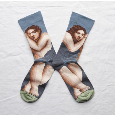 Kolorowe Skarpety Bonne Maison - Amant Bleu Paradis