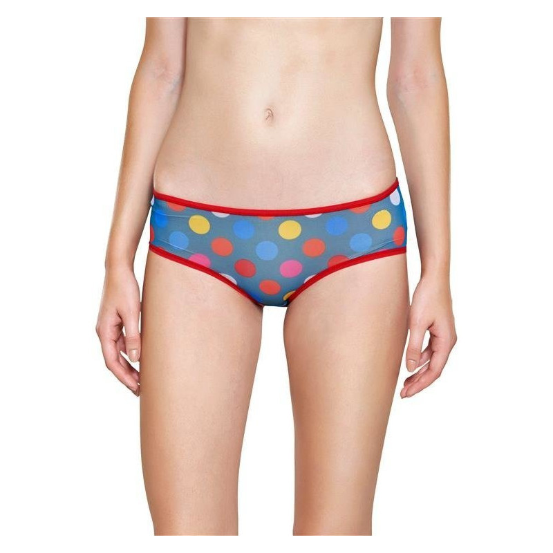 Majtki Happy Socks - Figi Big Dots Mesh Navy Blue