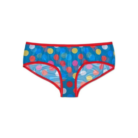 Majtki Happy Socks - Figi Big Dots Mesh Navy Blue
