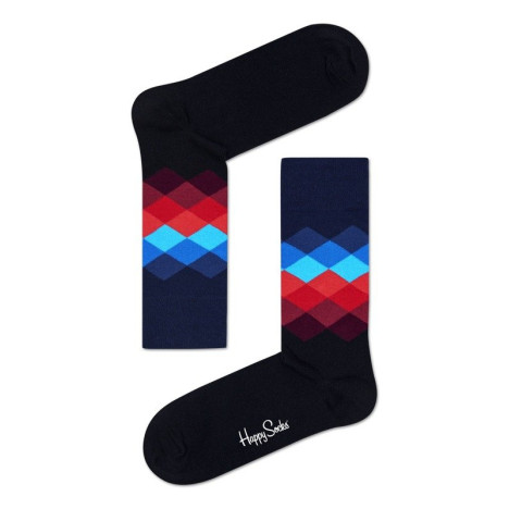 Skarpety Happy Socks - Faded Diamond Black