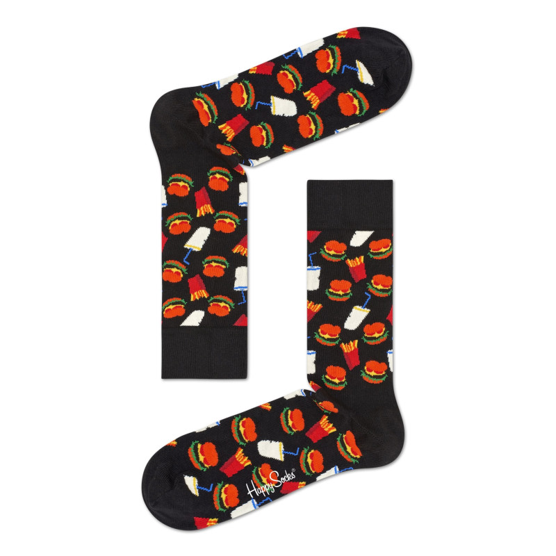 Skarpety Happy Socks - Hamburger Black