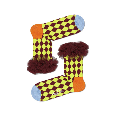 Skarpety Happy Socks - Harlequine Tulle Half Crew