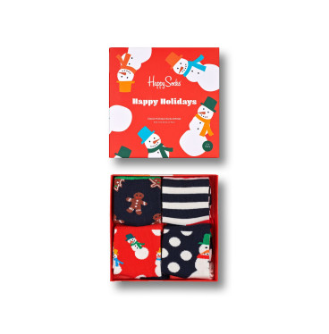 Świąteczne Skarpetki Dziecięce Happy Socks - Holiday Gift Box (4 pary)
