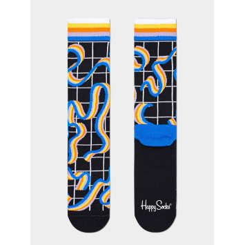 Skarpetki Happy Socks Squiggly Rainbow - (black)