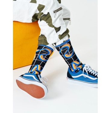 Skarpetki Happy Socks Squiggly Rainbow - (black)