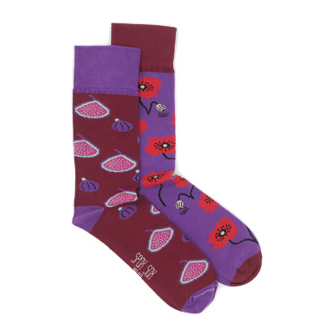 Kolorowe skarpetki - Figa z makiem