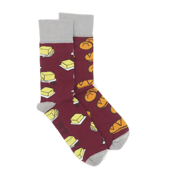 Kolorowe skarpetki - Bułka z masłem