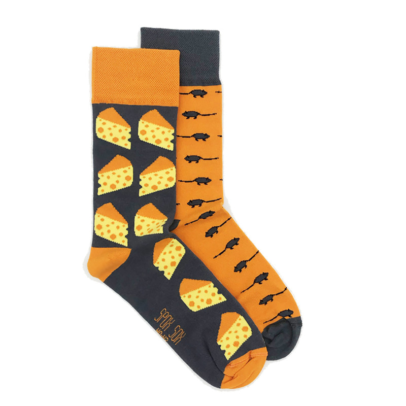 Kolorowe skarpetki - Mysz i ser Kolorowe skarpetki - Mysz i ser