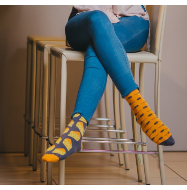 Kolorowe skarpetki - Mysz i ser