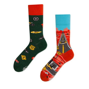 Kolorowe skarpetki - Route 66