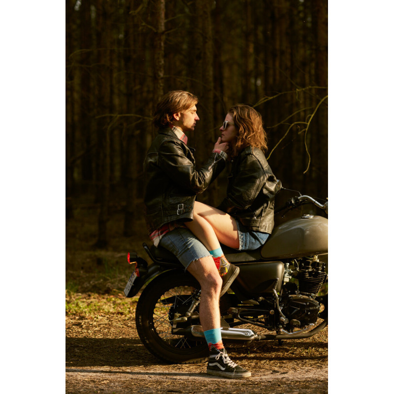 Kolorowe skarpetki - Route 66