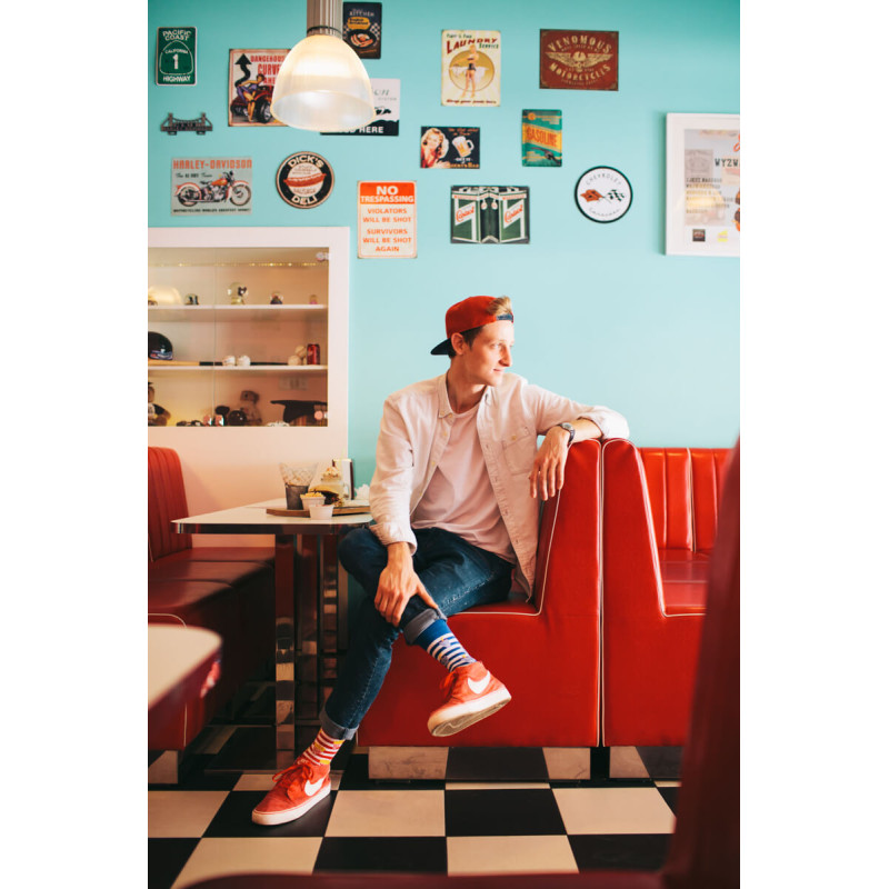 Kolorowe skarpetki - Fries and Soda