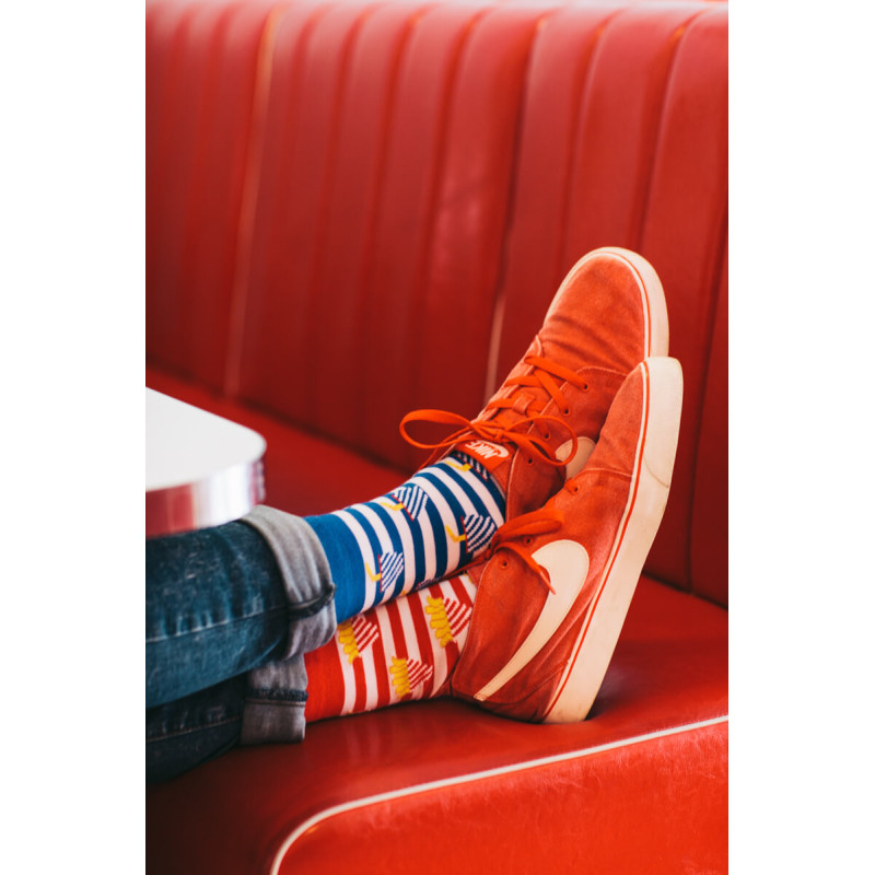 Kolorowe skarpetki - Fries and Soda