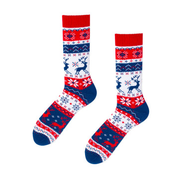 Kolorowe skarpetki - Warm Rudolph