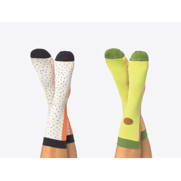 Kolorowe skarpetki Doiy Design - Poke Socks (2 pary)