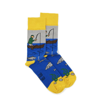 Kolorowe skarpetki - Wędkarz