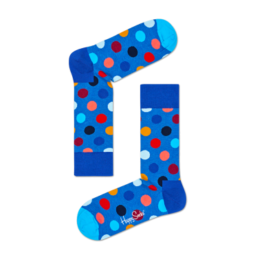 Kolorowe skarpetki - duże kropki