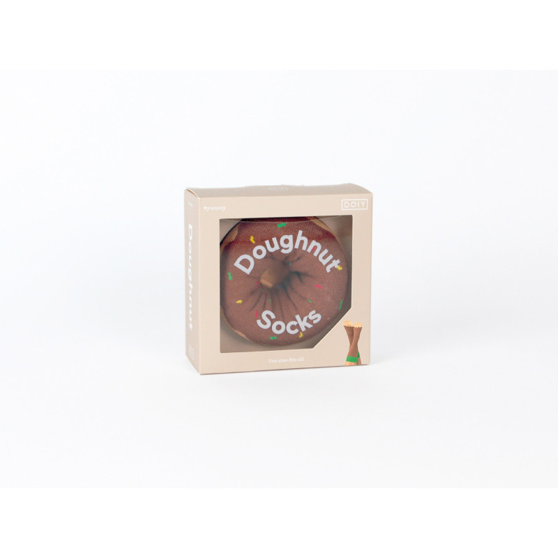 Kolorowe skarpetki Doiy Design - Doughnut  Socks Brown