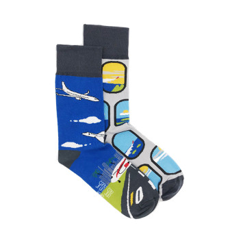 Kolorowe skarpetki - Samoloty