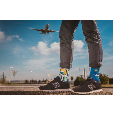 Kolorowe skarpetki - Samoloty