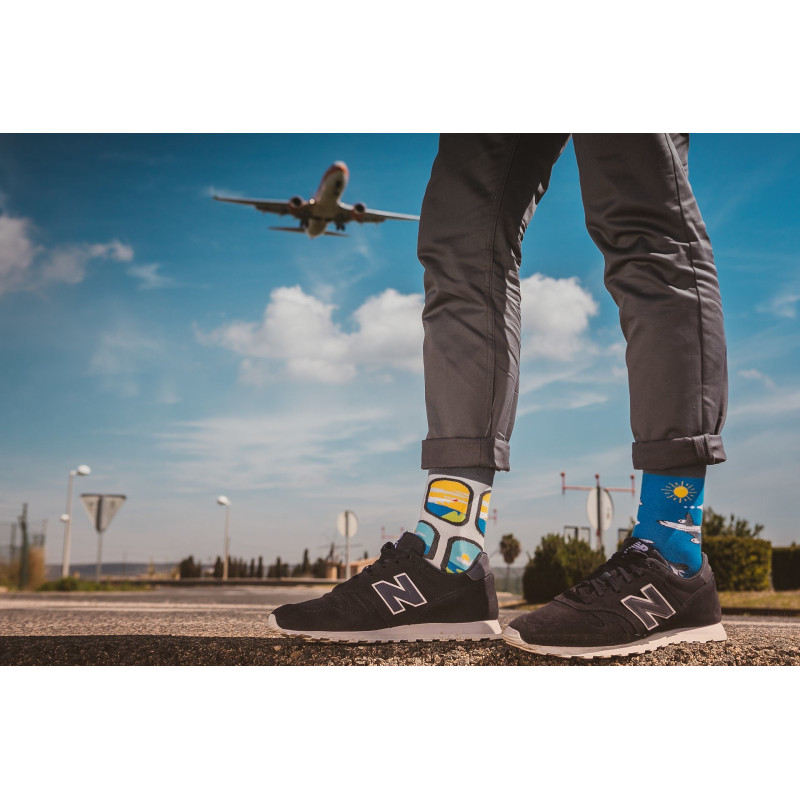 Kolorowe skarpetki - Samoloty Kolorowe skarpetki - Samoloty