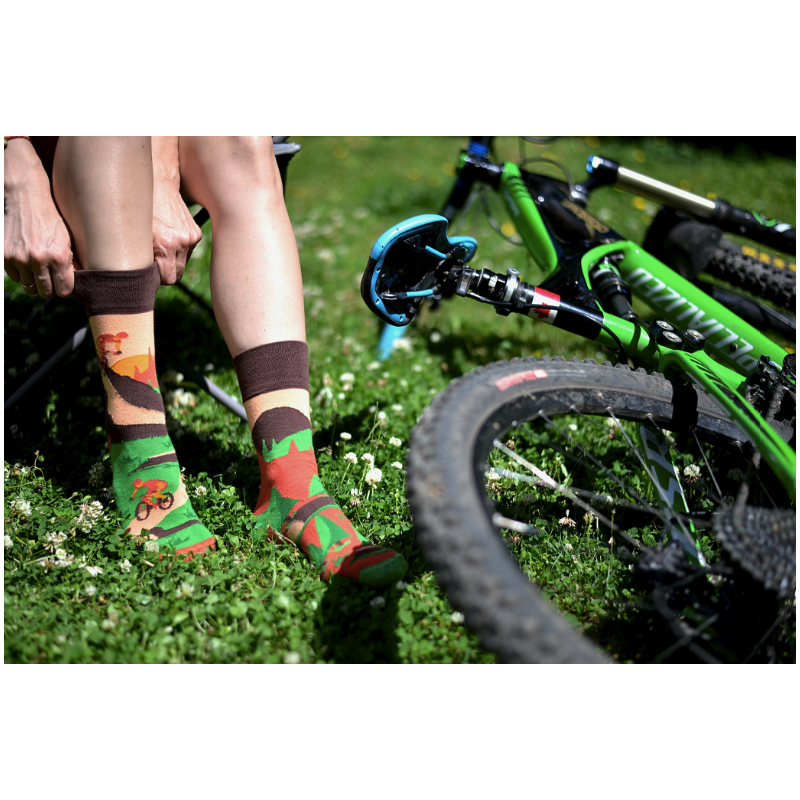 Kolorowe skarpetki - Rowery