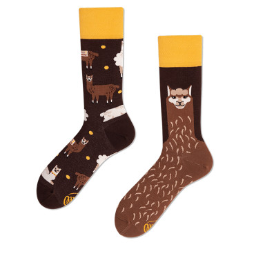 Kolorowe skarpetki - Fluffy Alpaca