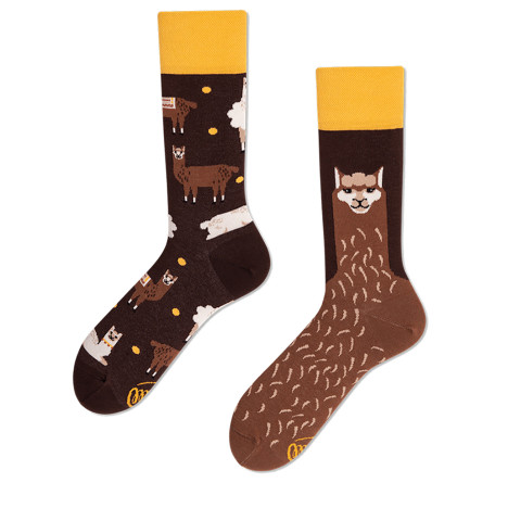 Kolorowe skarpetki - Fluffy Alpaca