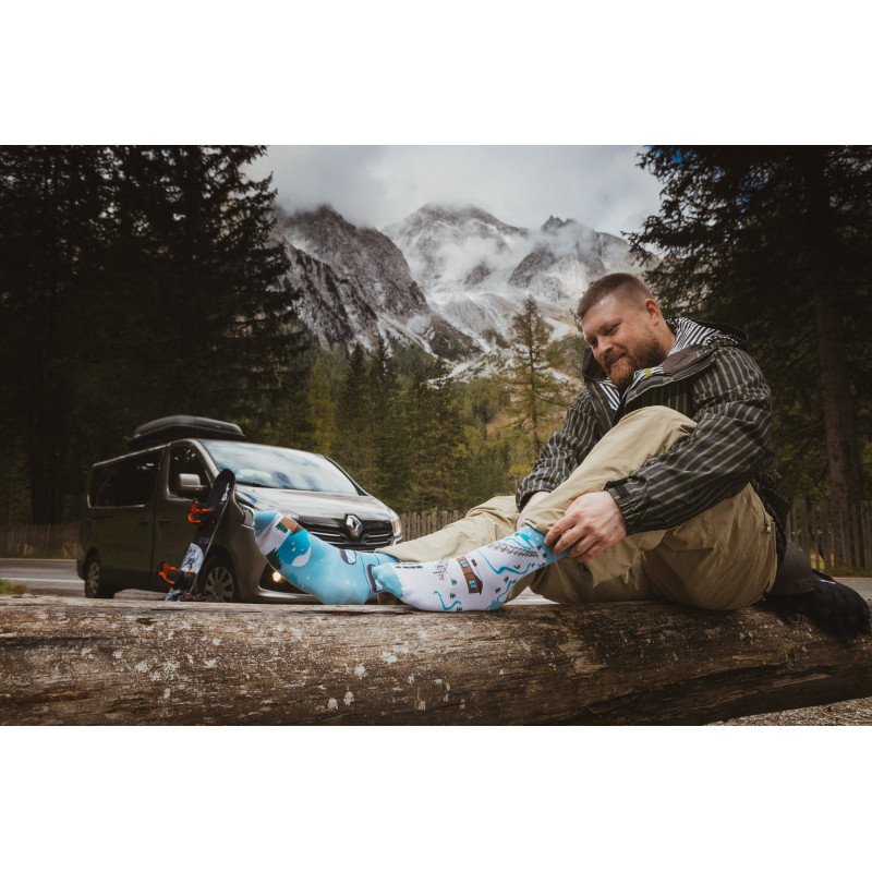 Kolorowe skarpetki - Stok narciarski Kolorowe skarpetki - Stok narciarski