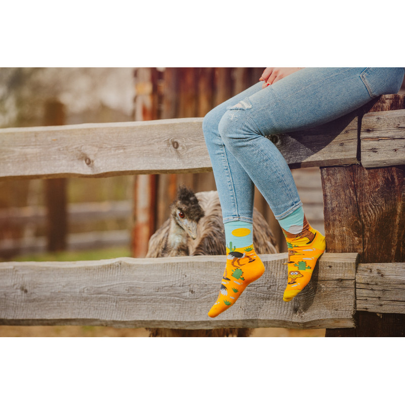 Kolorowe skarpetki - Struś Kolorowe skarpetki - Struś