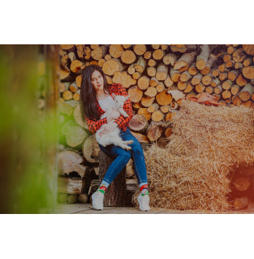 Kolorowe skarpetki - Farma