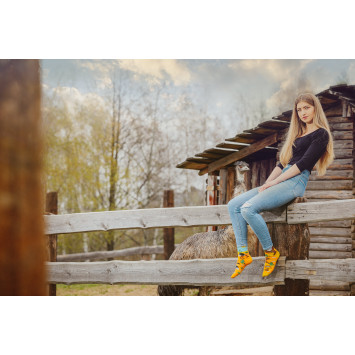 Kolorowe skarpetki - Struś