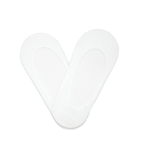 Stopki damskie z silikonem białe