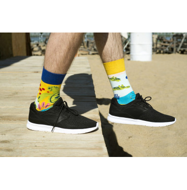 Żółw morski - kolorowe skarpetki