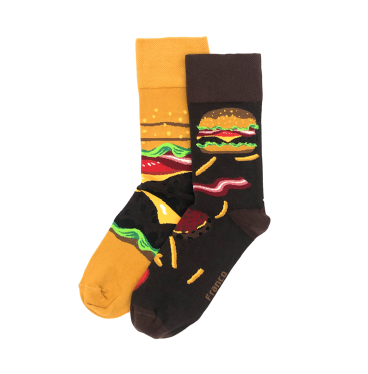Burger - kolorowe skarpetki