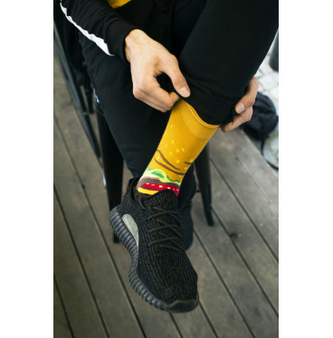 Burger - kolorowe skarpetki