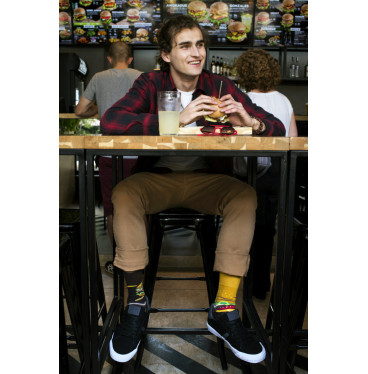 Burger - kolorowe skarpetki