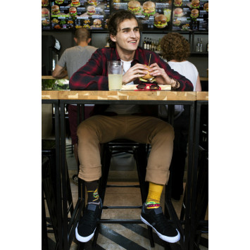 Burger - kolorowe skarpetki