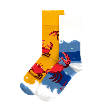 Morskie kraby - kolorowe skarpetki