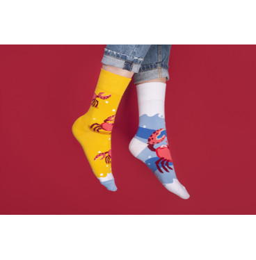 Morskie kraby - kolorowe skarpetki