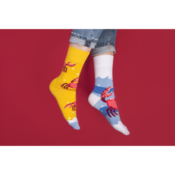 Morskie kraby - kolorowe skarpetki