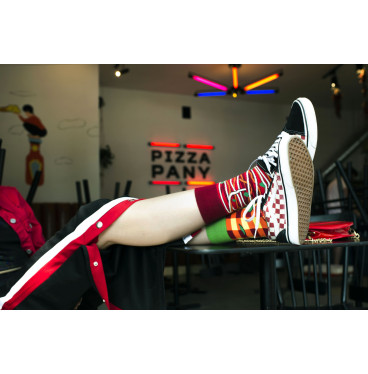 Spaghetti Bolognese - kolorowe skarpetki