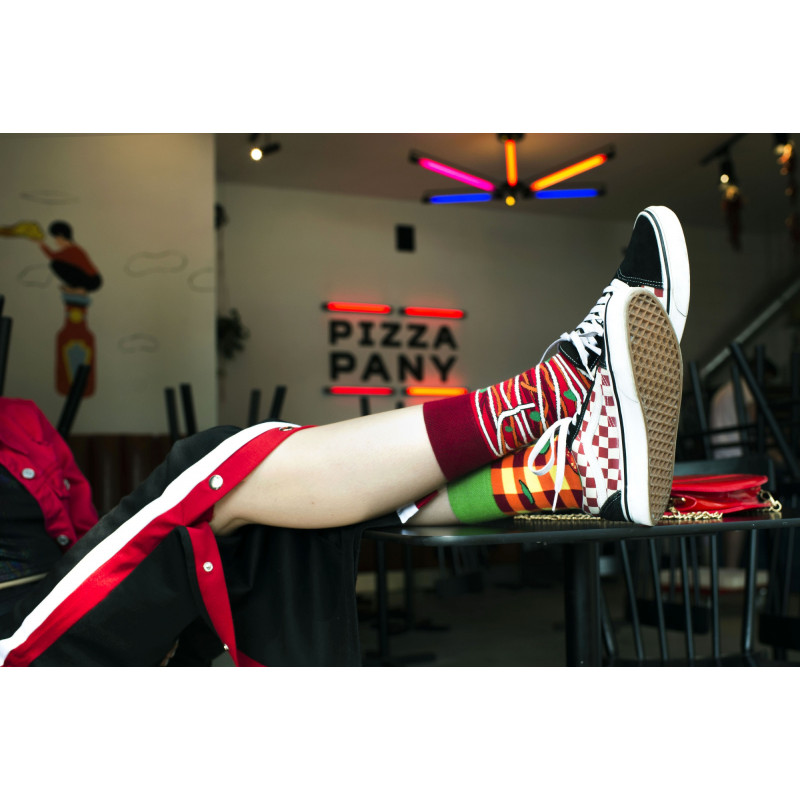 Spaghetti Bolognese - kolorowe skarpetki