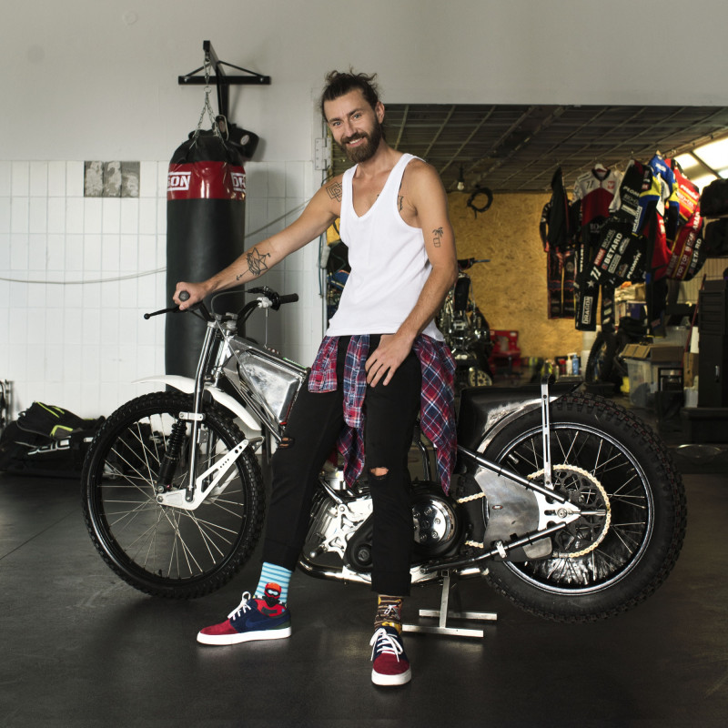 Skarpetki dla fana żużlu i motocykli Skarpetki dla fana żużlu i motocykli