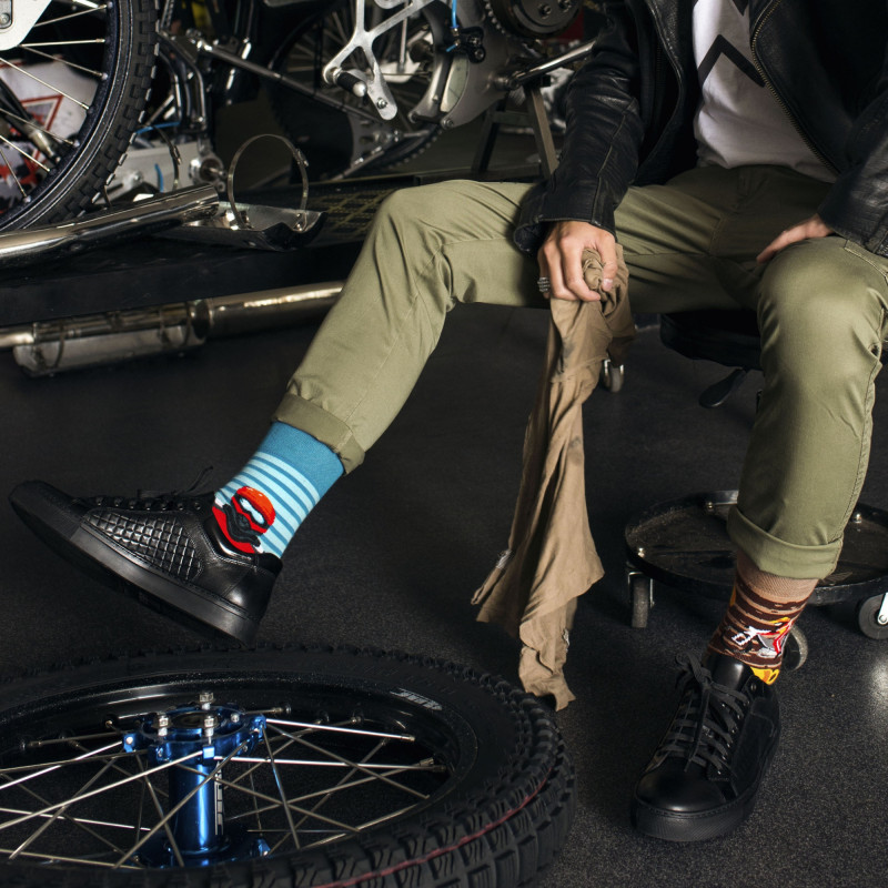 Skarpetki dla fana żużlu i motocykli Skarpetki dla fana żużlu i motocykli